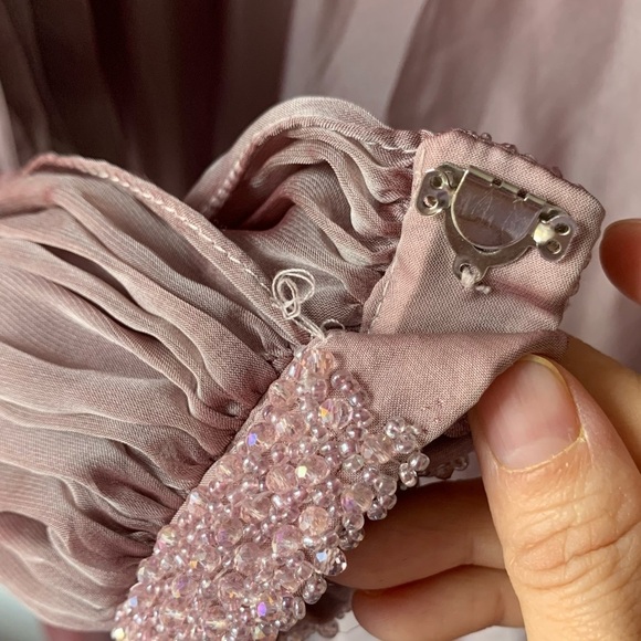 Mac Duggal Chiffon Open Sleeve A Line Gown Size 2 NEW - Picture 12 of 13